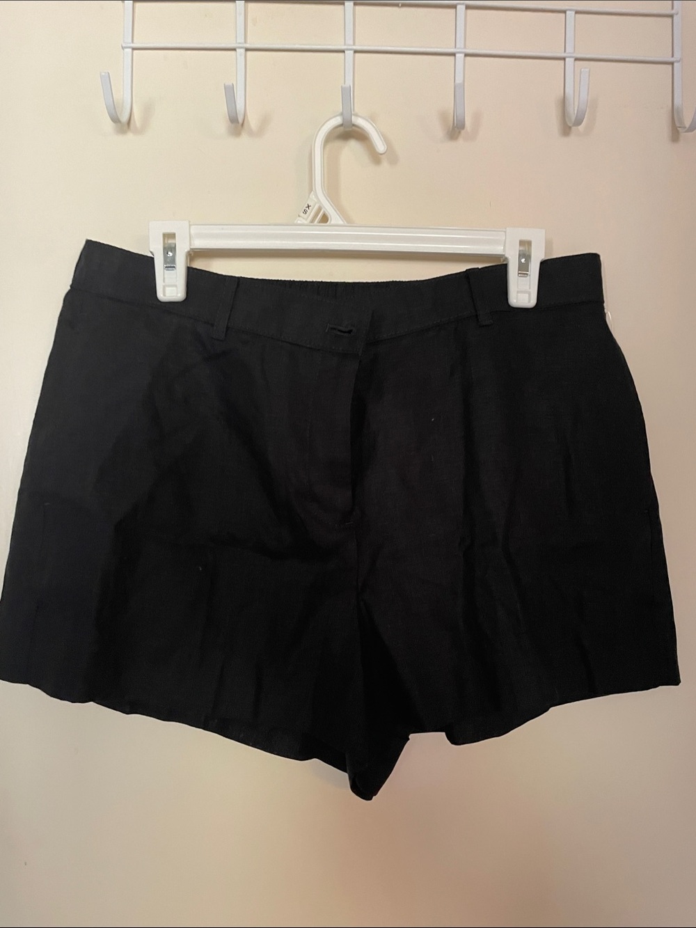 J. Crew Black linen Women's Tailored mini  Shorts